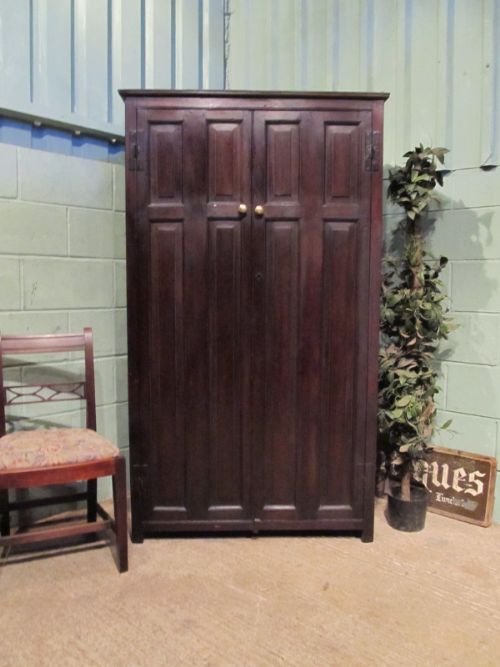 Antique Georgian Country Oak Harness Livery Cupboard C1780 W6942/14.5