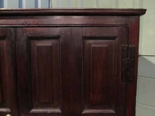 fig 1. ANTIQUE GEORGIAN COUNTRY OAK HARNESS LIVERY CUPBOARD C1780 W6942/14.5