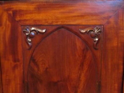 fig 2. ANTIQUE FRENCH 19TH CENTURY MAHOGANY WARDROBE ARMOIRE C1850 W6944/14.5