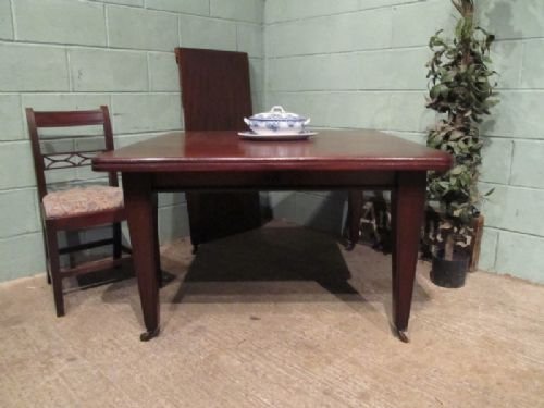 fig 1. ANTIQUE LATE VICTORIAN MAHOGANY EXTENDING WIND OUT DINING TABLE C1890 W6900/14.5