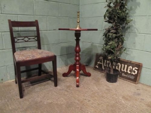 fig 1. ANTIQUE VICTORIAN MAHOGANY TRIPOD TABLE C1880 W6932/14.5