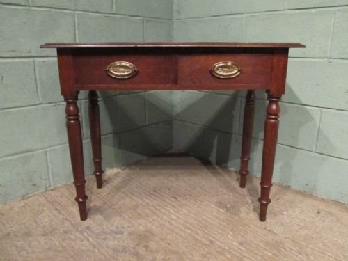 fig 1. ANTIQUE EARLY VICTORIAN COUNTRY OAK TABLE DESK C1850 W6211/4.1