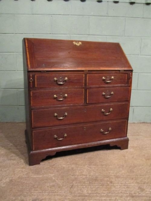 Antique Georgian Oak Bureau Desk C1780 W6589/26.9