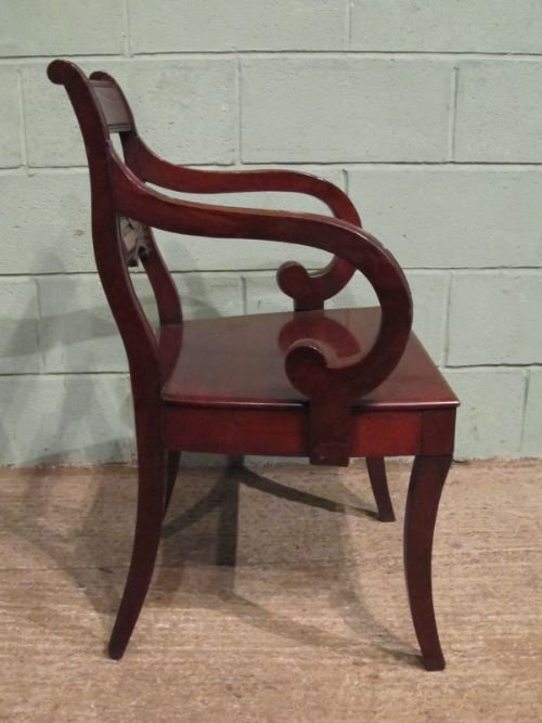 Antique Regency Mahogany Side Desk Chair C1820 W6951/21.5