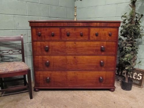 Antique Victorian Mahogany Chest of Drawers C1880 W6947/21.5