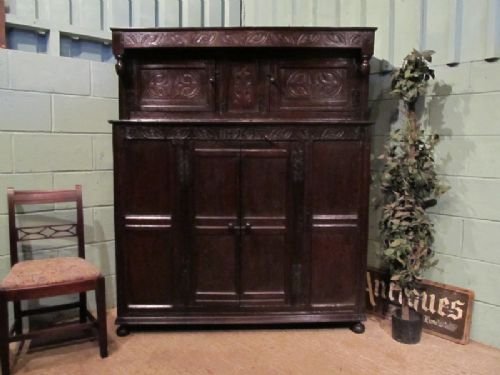 Antique 17th Century Oak Court Cupboard W6949/21.5