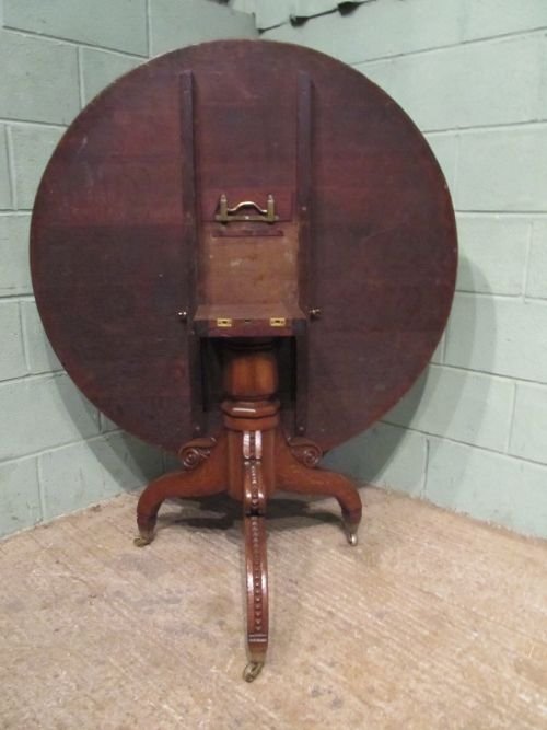 fig 1. ANTIQUE WILLIAM 1V OAK TILT TOP DINING TABLE C1830 W6948/21.5