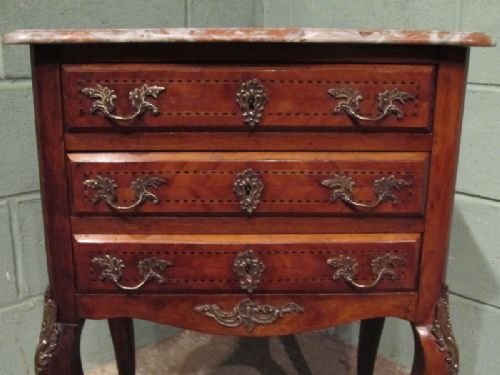 fig 1. ANTIQUE FRENCH GILT WALNUT SMALL SIDE CHEST C1900 W6940/21.5