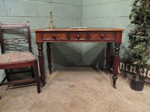 fig 1. ANTIQUE VICTORIAN MAHOGANY WRITING DESK C1860 W6955/28.5