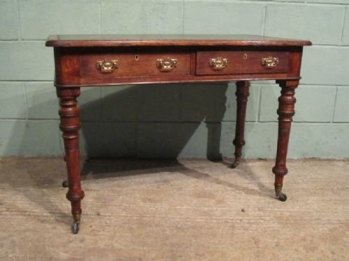 Antique Victorian Oak Writing Desk C1880 W6958/30.5