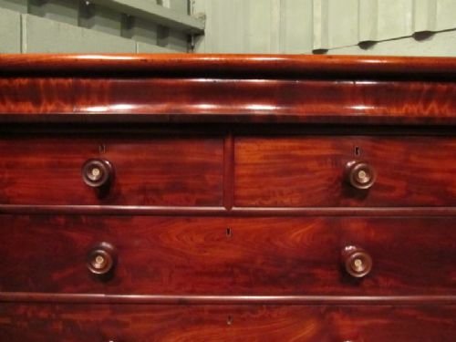 fig 1. ANTIQUE VICTORIAN MAHOGANY SCOTCH CHEST OF DRAWERS C1860 W6970/11.6