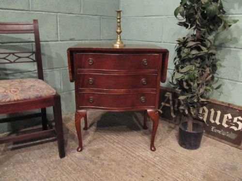 Antique Mahogany Small Serpentine Chest of Drawers C1920 W6991/25.6