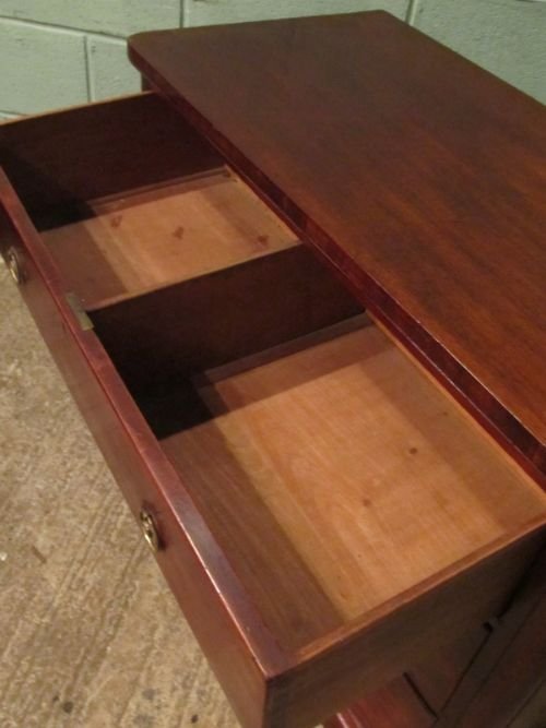 fig 2. Antique Small Victorian Mahogany Chest of Drawers c1880 w6990/25.6