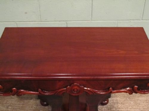 fig 2. Antique William 1V Mahogany Fold Over Table c1820 w6224/25.1