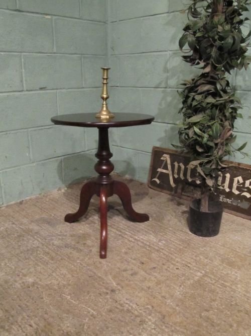 Antique Victorian Mahogany Side Tripod Table C1880 W7000/2.7