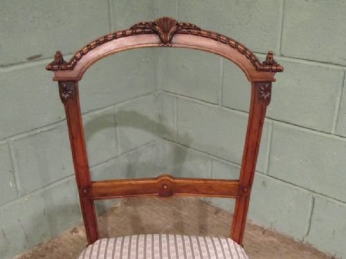 fig 2. ANTIQUE VICTORIAN WALNUT SALON CHAIRS C1890 W7001/2.7