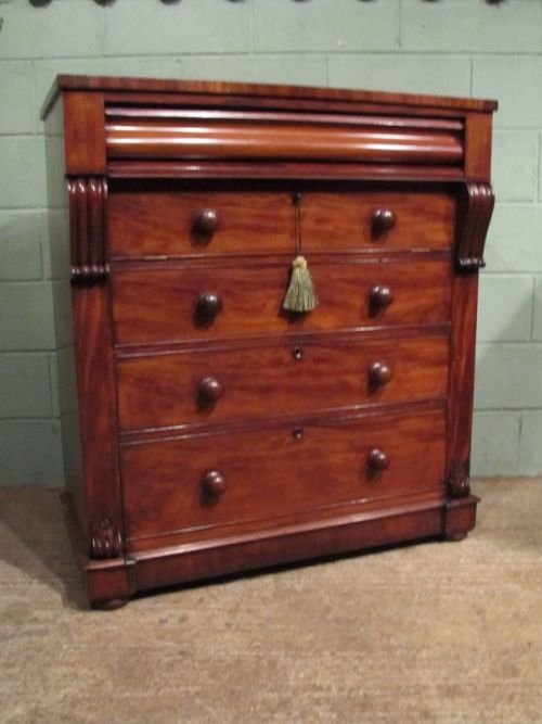 Antique Victorian Mahogany Scotch Chest C1880 W7021/9.7