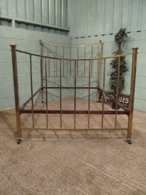 Antique Victorian Brass Double Bed C1890 W7015/9.7
