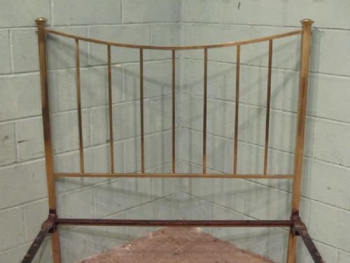 fig 1. Antique Victorian Brass Double Bed c1890 w7015/9.7