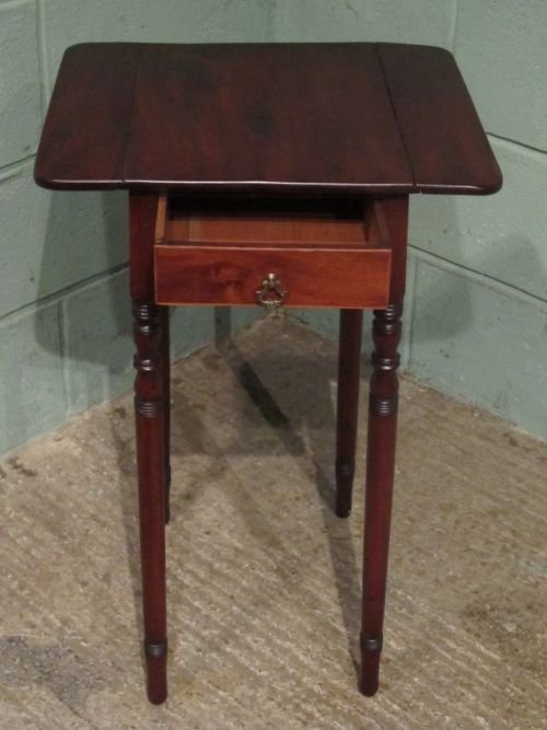 fig 2. Antique Regency Mahogany Work Table c1820 w7020/9.7