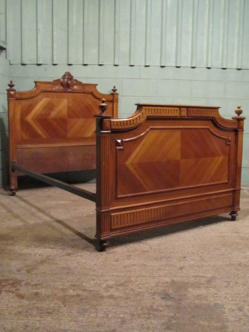 Antique French Walnut Louis Phillippe Double Bed C1880 W7054/13.8
