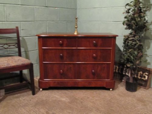 Antique Victorian Mahogany Chest of Drawers C1880 W7051/13.8