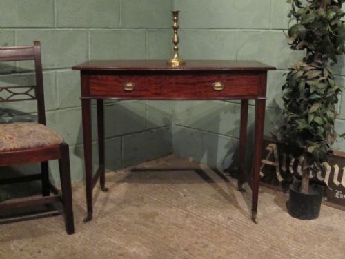 Antique Ewardian Mahogany Bow Front Side Table C1900 W7057/20.8