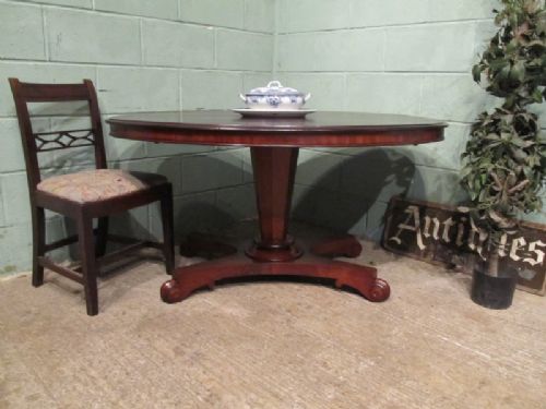 Antique Victorian Mahogany Tilt Top Dining Table C1860 W6566/5.9
