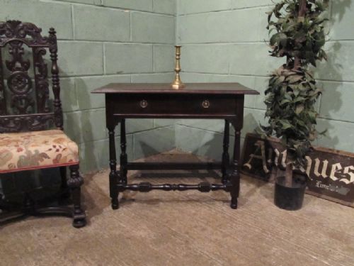 Antique Victorian Country Oak Side Table C1850 W7062/27.8