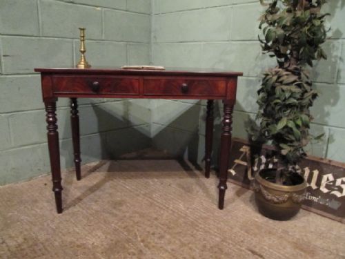 Antique Victorian Mahogany Side Writing Table Desk C1880 W7080/24.9