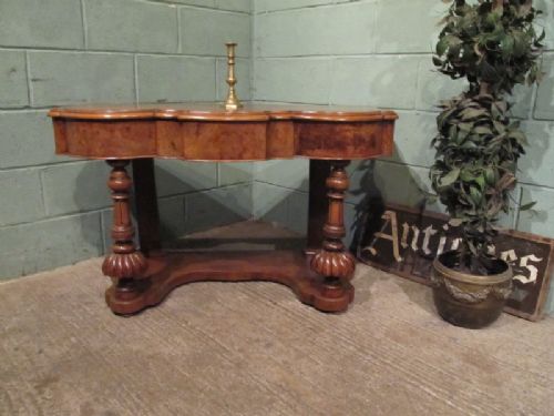 Antique Victorian Walnut Duchesse Side Console Table C1870 W7097/8.10