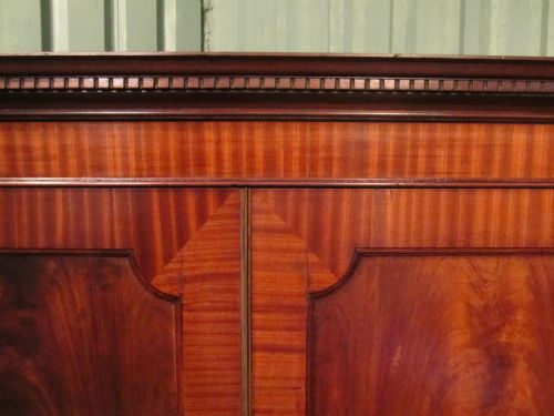 fig 2. ANTIQUE EDWARDIAN MAHOGANY DOUBLE WARDROBE C1900