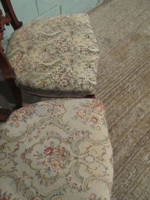 fig 2. ANTIQUE SET FOUR FRENCH MAHOGANY DINING CHAIRS C1880