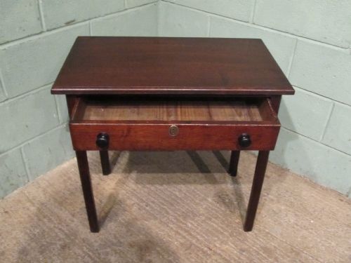 fig 2. ANTIQUE GEORGIAN COUNTRY OAK SIDE TABLE C1780