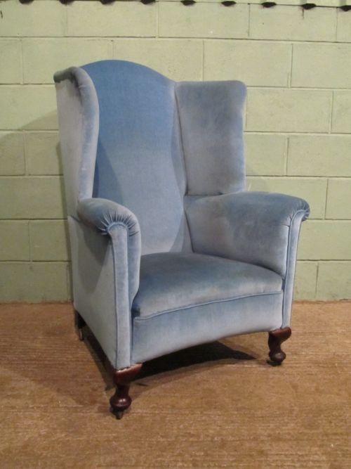 Antique Large Victorian Wing Armchair C1880 W7142/30.10