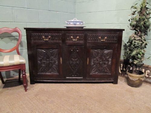 Antique Georgian Country Oak Sideboard C1780 W7022/5.11