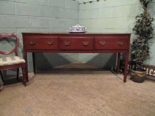 Antique Georgian Country Oak Dresser Base Sideboard C1780 W6678/5.12