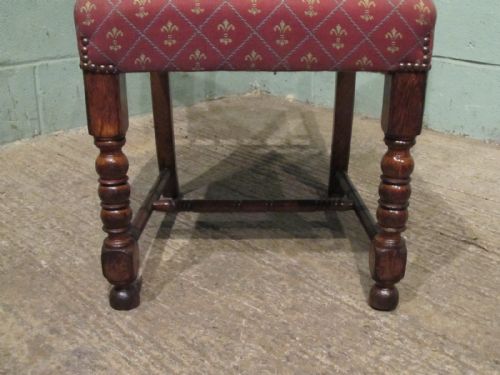 fig 2. ANTIQUE SET SIX VICTORIAN OAK DINING CHAIRS C1880