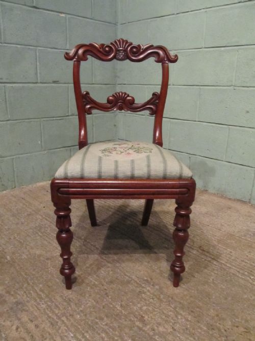 fig 2. ANTIQUE HARLEQUIN SET EIGHT WILLIAM 1V MAHOGANY DINING CHAIRS C1830