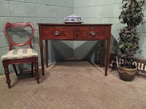 Antique Regency Mahogany Bow Front Serving Table Sideboard C1820