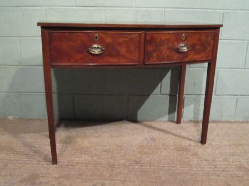 fig 1. ANTIQUE REGENCY MAHOGANY BOW FRONT SERVING TABLE SIDEBOARD C1820