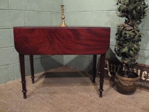 Antique Victorian Mahogany Pembroke Dining Table Seats Four C1880 W7182/26.11