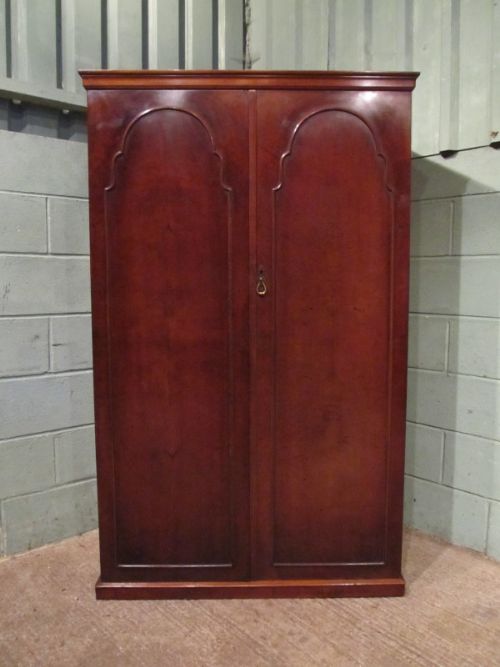 fig 1. Antique Small Walnut Double Wardrobe c1920