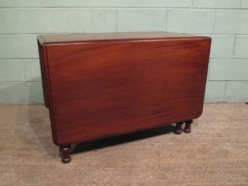 fig 1. ANTIQUE LARGE VICTORIAN MAHOGANY DROP LEAF DINING GATE LEG DINING TABLE C1880