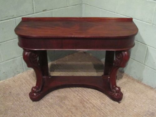 fig 1. ANTIQUE VICTORIAN MAHOGANY DUCHESSE CONSOLE TABLE C1860