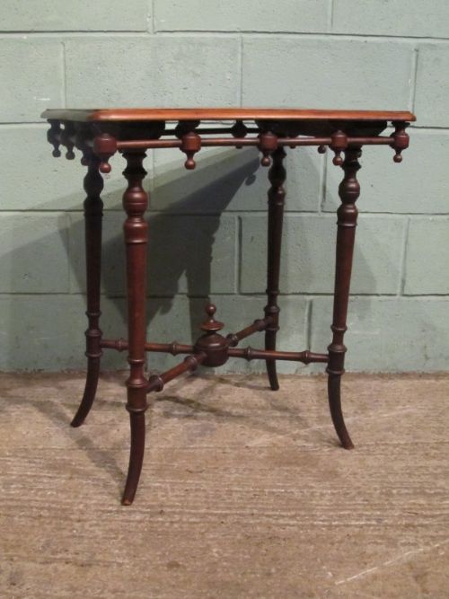 fig 2. ANTIQUE VICTORIAN WALNUT GAMES TABLE C1880