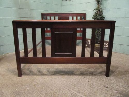 fig 1. ANTIQUE EDWARDIAN MAHOGANY DOUBLE BED C1900