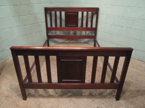fig 2. ANTIQUE EDWARDIAN MAHOGANY DOUBLE BED C1900