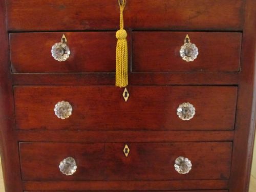 fig 1. ANTIQUE WILLIAM 1V SMALL MAHOGANY CHEST OF DRAWERS APPRENTICE PIECE C1830