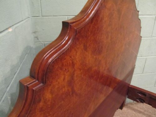 fig 2. ANTIQUE EDWARDIAN BURR WALNUT DOUBLE BED IN QUEEN ANNE STYLE C1910